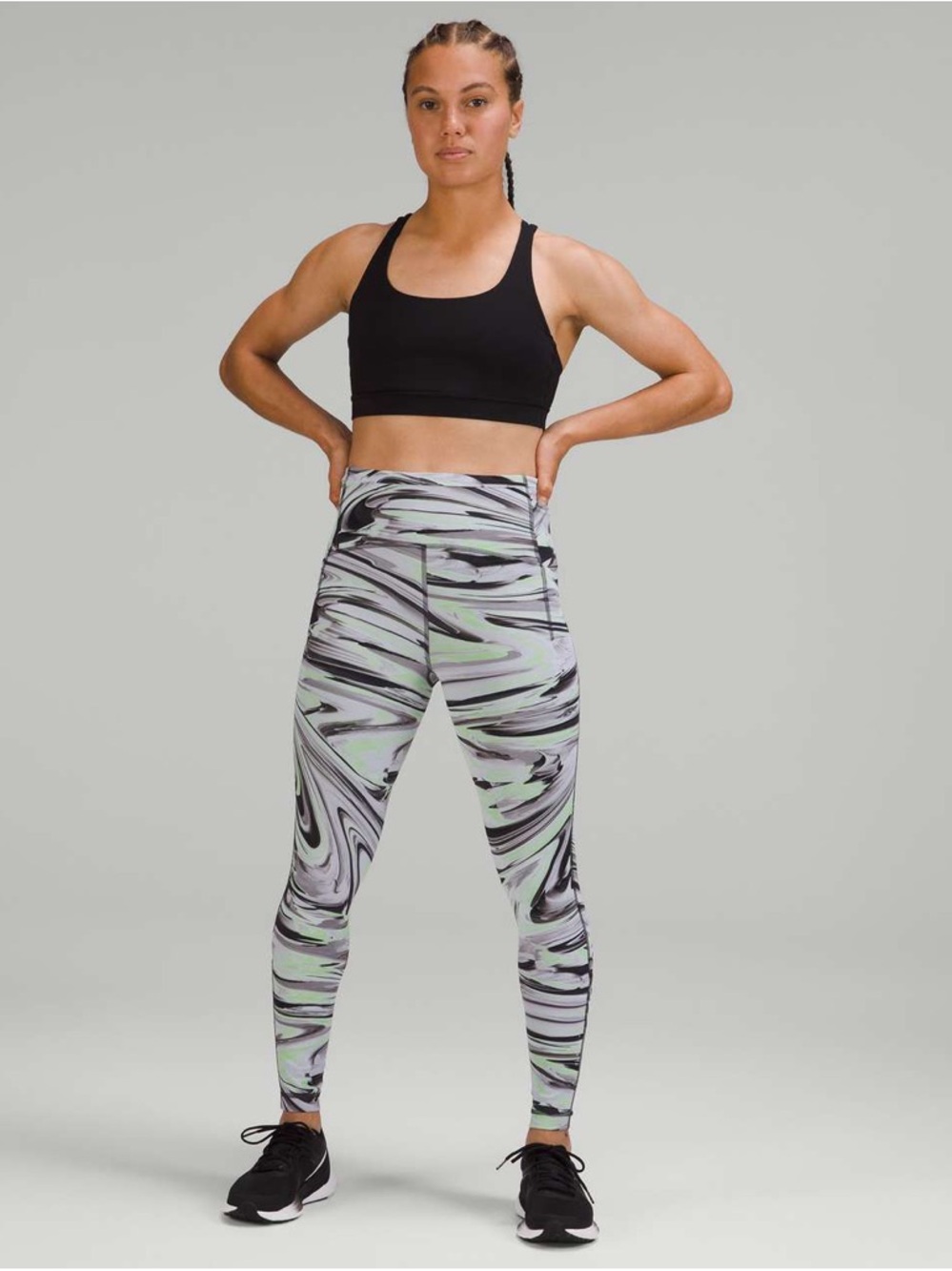 64. Lululemon Swift Speed High-Rise Tight 28"
Paint Glide Warp green NWT